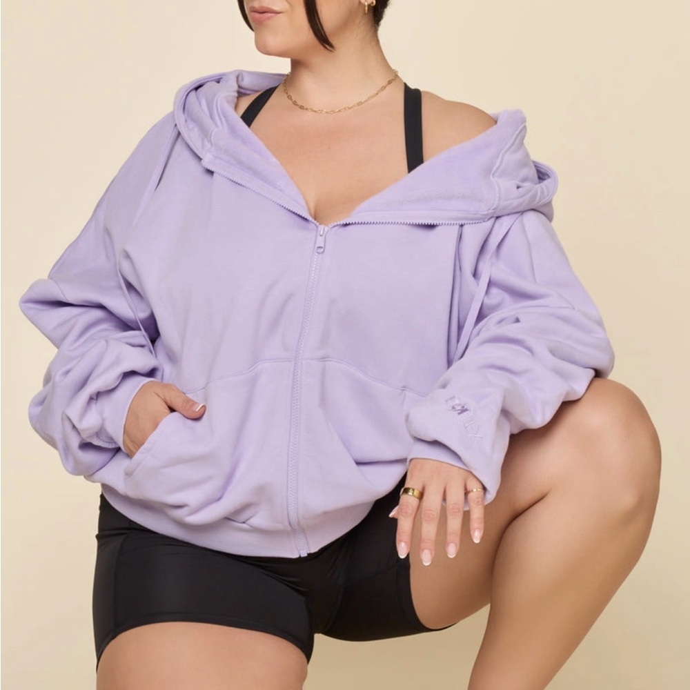 POPFLEX Zip Cloud Hoodie - Digital Lavender size XXS/XS